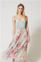 ΓΥΝΑΙΚΕΙΑ MIDI ΦΟΥΣΤΑ ΠΛΙΣΕ ΜΕ ALL-OVER FLORAL PRINT - 231TP2733 ΒΕΡΑΜΑΝ TWINSET