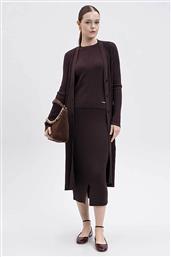 ΓΥΝΑΙΚΕΙΑ MIDI ΖΑΚΕΤΑ RIBBED - 252LI3CEE ΚΑΦΕ TWINSET