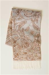 ΓΥΝΑΙΚΕΙΟ ΚΑΣΚΟΛ JACQUARD ΜΕ PAISLEY PRINT - 252TA4400 ΜΠΕΖ TWINSET
