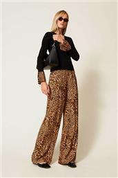 ΓΥΝΑΙΚΕΙΟ ΠΑΝΤΕΛΟΝΙ ANIMAL PRINT WIDE FIT - 252TP2474 ΚΑΦΕ TWINSET