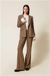 ΓΥΝΑΙΚΕΙΟ ΠΑΝΤΕΛΟΝΙ ΚΑΡΟ STRAIGHT FIT - 252TT2421 ΜΠΕΖ TWINSET