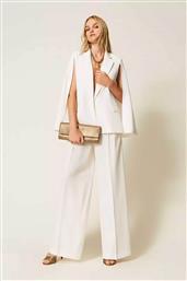 ΓΥΝΑΙΚΕΙΟ ΣΑΚΑΚΙ ΜΕ ΑΝΟΙΧΤΑ ΜΑΝΙΚΙΑ WIDE FIT - 252TT2400 ΕΚΡΟΥ TWINSET