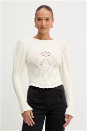 ΠΟΥΛΟΒΕΡ ΜΕ ΠΡΟΣΘΗΚΗ ΜΑΛΛΙΟΥ ΧΡΩΜΑ: ΜΠΕΖ, 252TS3380 TWINSET