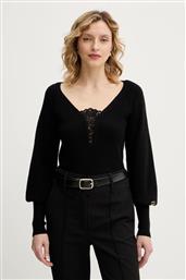 ΠΟΥΛΟΒΕΡ ΜΕ ΠΡΟΣΘΗΚΗ ΜΑΛΛΙΟΥ ΧΡΩΜΑ: ΜΑΥΡΟ, 252TT3392 TWINSET