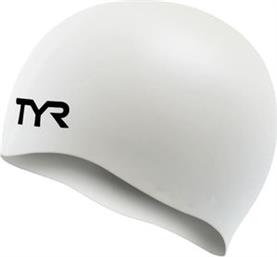 ΣΚΟΥΦΑΚΙ WRINKLE-FREE SILICONE ADULT SWIM CAP ΛΕΥΚΟ TYR