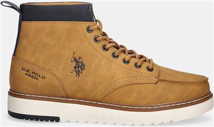 ΑΝΔΡΙΚΑ ΜΠΟΤΑΚΙΑ LONDON001-TAN ΚΙΤΡΙΝΟ US POLO ASSN