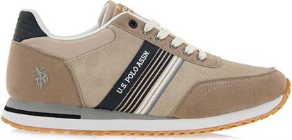 ΑΝΔΡΙΚΑ ΠΑΠΟΥΤΣΙΑ SNEAKERS XIRIO001B-BEI ΜΠΕΖ US POLO ASSN