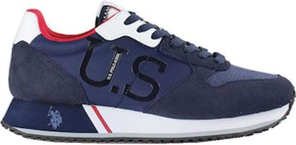 ΑΝΔΡΙΚΑ SNEAKERS CLEEF008-DBL-WHI05 ΜΠΛΕ US POLO ASSN