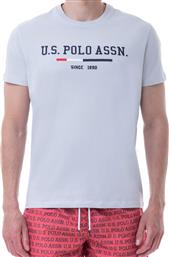 ΑΝΔΡΙΚΟ T-SHIRT ΜΕ ΣΤΑΜΠΑ 6526550313-100 ΛΕΥΚΟ US POLO ASSN