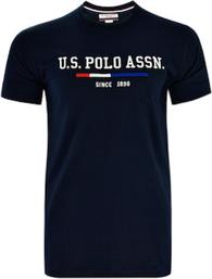 ΑΝΔΡΙΚΟ T-SHIRT ΜΕ ΣΤΑΜΠΑ 6526550313-177 ΜΠΛΕ US POLO ASSN