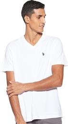 ΑΝΔΡΙΚΟ T-SHIRT V-NECK MART 6803849351-100 ΛΕΥΚΟ US POLO ASSN