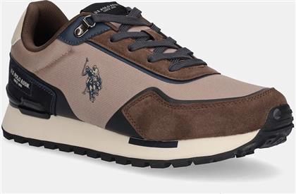 ΑΘΛΗΤΙΚΑ ARON009 ΧΡΩΜΑ: ΚΑΦΕ, ARON009M/ETS1 US POLO ASSN