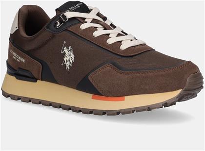 ΑΘΛΗΤΙΚΑ ARON009 ΧΡΩΜΑ: ΚΑΦΕ, ARON009M/ETS1 US POLO ASSN