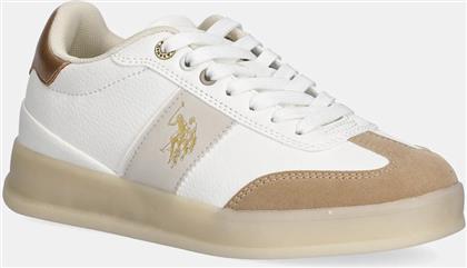 ΑΘΛΗΤΙΚΑ CAMPYW004 ΧΡΩΜΑ: ΑΣΠΡΟ, CAMPYW004W/EYH1 US POLO ASSN