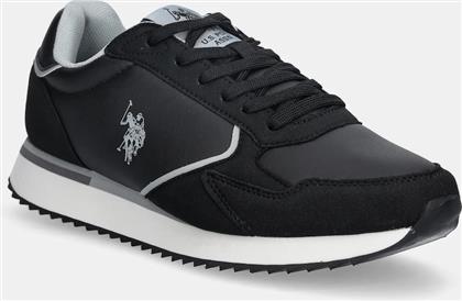 ΑΘΛΗΤΙΚΑ CHRIS001 ΧΡΩΜΑ: ΜΑΥΡΟ, CHRIS001M/EYH1 US POLO ASSN