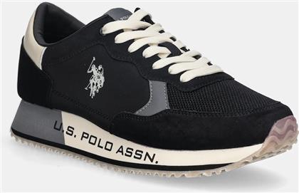 ΑΘΛΗΤΙΚΑ CLEEF006F ΧΡΩΜΑ: ΜΑΥΡΟ, CLEEF006M/ENH1 US POLO ASSN