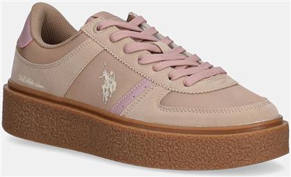 ΑΘΛΗΤΙΚΑ JODY001 ΧΡΩΜΑ: ΜΠΕΖ, JODY001W/ENU1 US POLO ASSN