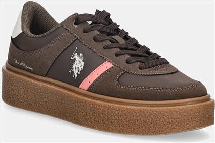 ΑΘΛΗΤΙΚΑ JODY001 ΧΡΩΜΑ: ΚΑΦΕ, JODY001W/ENU1 US POLO ASSN