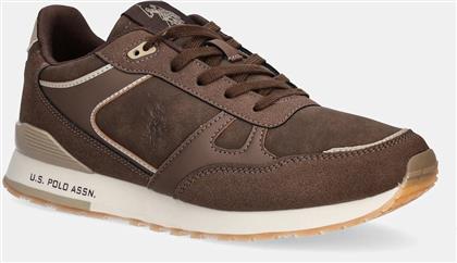 ΑΘΛΗΤΙΚΑ TABRY012 ΧΡΩΜΑ: ΚΑΦΕ, TABRY012M/EHU1 US POLO ASSN