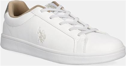 ΑΘΛΗΤΙΚΑ TRACE008B ΧΡΩΜΑ: ΑΣΠΡΟ, TRACE008K/EY3 US POLO ASSN