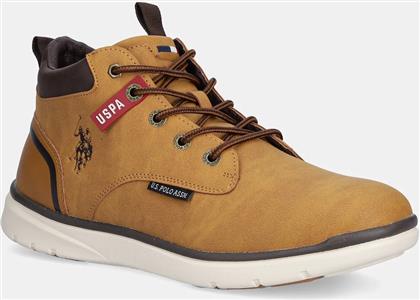 ΑΘΛΗΤΙΚΑ YGOR010 ΧΡΩΜΑ: ΚΑΦΕ, YGOR010M/EU1 US POLO ASSN