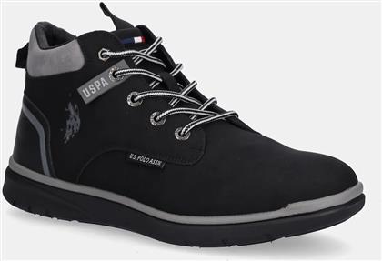 ΑΘΛΗΤΙΚΑ YGOR010 ΧΡΩΜΑ: ΜΑΥΡΟ, YGOR010M/EU1 US POLO ASSN