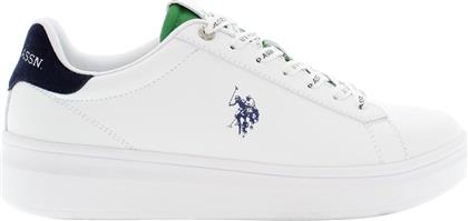 CODY001B-WHI-DBL05 ΑΝΔΡΙΚΑ SNEAKERS ΑΣΠΡΟ US POLO ASSN