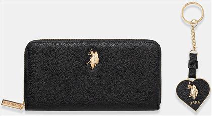 ΠΟΡΤΟΦΟΛΙ BOX WALLET ΧΡΩΜΑ: ΜΑΥΡΟ, BIU2B8997WVP US POLO ASSN
