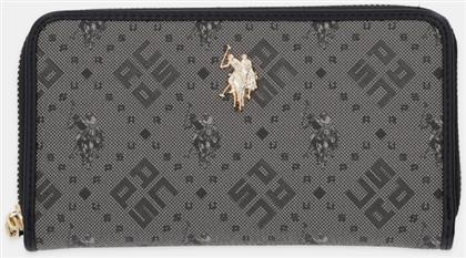 ΠΟΡΤΟΦΟΛΙ NEW HAMPTON ΧΡΩΜΑ: ΜΑΥΡΟ, WIUN26225WVP US POLO ASSN