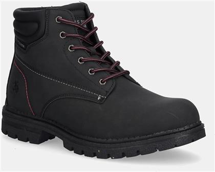 ΨΗΛΕΣ ΜΠΟΤΕΣ OHIO004 ΧΡΩΜΑ: ΜΑΥΡΟ, OHIO004M/EUH1 US POLO ASSN