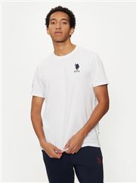 T-SHIRT MUP3311 ΛΕΥΚΟ SLIM FIT US POLO ASSN από το MODIVO