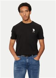 T-SHIRT MUP3311 ΜΑΥΡΟ SLIM FIT US POLO ASSN