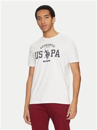 T-SHIRT MUP4083 ΛΕΥΚΟ REGULAR FIT US POLO ASSN