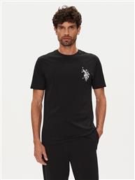 T-SHIRT MUP4367 ΜΑΥΡΟ REGULAR FIT US POLO ASSN