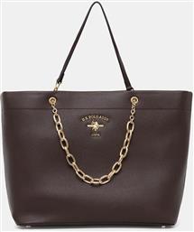 ΤΣΑΝΤΑ STANFORD ΧΡΩΜΑ: ΚΑΦΕ, BEUSS6369WVP US POLO ASSN