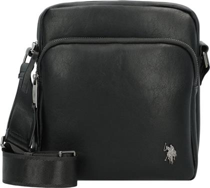 US. POLO ASSN. ΑΝΔΡΙΚΟ ΤΣΑΝΤΑΚΙ ΩΜΟΥ FREE SPIRIT CROSSBODY BAG BIUPQ8474MVP000-ΜΑΥΡΟ US POLO ASSN