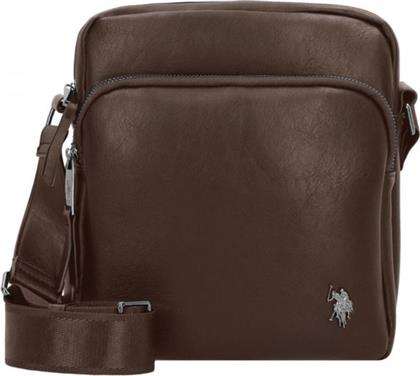 US. POLO ASSN. ΑΝΔΡΙΚΟ ΤΣΑΝΤΑΚΙ ΩΜΟΥ FREE SPIRIT CROSSBODY BAG BIUPQ8474MVP511 ΚΑΦΕ US POLO ASSN