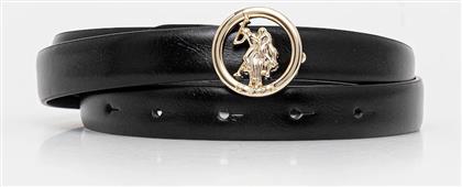 ΖΩΝΗ LAUREL ΧΡΩΜΑ: ΜΑΥΡΟ, AIU2L2648WB4 US POLO ASSN