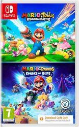 MARIO AND RABBIDS DOUBLE PACK (CODE IN A BOX) (KINGDOM BATTLE AND SPARKS OF HOPE) UBISOFT