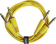 GEAR U97002YL ULTIMATE AUDIO CABLE SET 1/4'' JACK - 1/4'' JACK YELLOW STRAIGHT 1.5M UDG