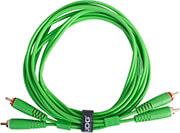 GEAR U97003GR ULTIMATE AUDIO CABLE SET RCA - RCA GREEN STRAIGHT 3M UDG