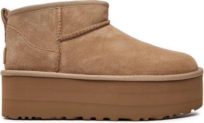 ΜΠΟΤΕΣ ΧΙΟΝΙΟΥ CLASSIC ULTRA MINI PLATFORM 1135092 ΜΠΕΖ UGG από το MODIVO