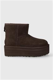 ΜΠΟΤΕΣ ΣΟΥΕΤ CLASSIC MINI PLATFORM ΧΡΩΜΑ: ΚΑΦΕ, 1134991 F31134991 UGG