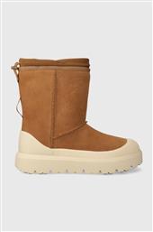 ΜΠΟΤΕΣ ΧΙΟΝΙΟΥ ΣΟΥΕΤ CLASSIC SHORT WEATHER HYBRID ΧΡΩΜΑ: ΚΑΦΕ, 1143992 UGG