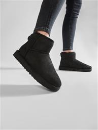 ΜΠΟΤΕΣ ΧΙΟΝΙΟΥ W CLASSIC MINI II 1016222 ΜΑΥΡΟ UGG