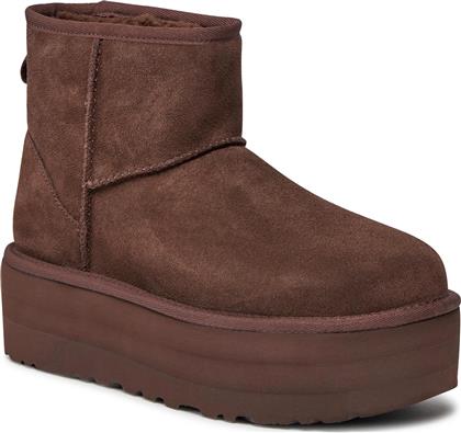 ΜΠΟΤΕΣ ΧΙΟΝΙΟΥ W CLASSIC MINI PLATFORM 1134991 ΚΑΦΕ UGG