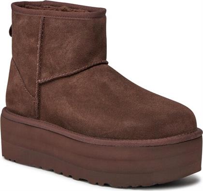 ΜΠΟΤΕΣ ΧΙΟΝΙΟΥ W CLASSIC MINI PLATFORM 1134991 ΚΑΦΕ UGG