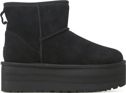 ΜΠΟΤΕΣ ΧΙΟΝΙΟΥ W CLASSIC MINI PLATFORM 1134991 ΜΑΥΡΟ UGG από το EPAPOUTSIA