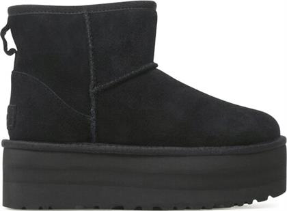 ΜΠΟΤΕΣ ΧΙΟΝΙΟΥ W CLASSIC MINI PLATFORM 1134991 ΜΑΥΡΟ UGG