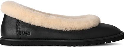 ΔΕΡΜΑΤΙΝΕΣ ΜΠΑΛΑΡΙΝΕΣ ZORA LEATHER BALLET FLAT ΧΡΩΜΑ: ΜΑΥΡΟ, 1178450.BLK UGG